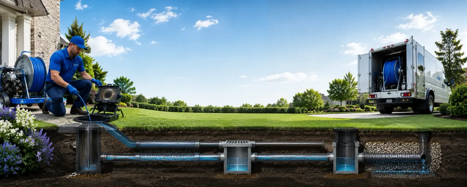 Outdoor drain cleaning information for Shirley, IN